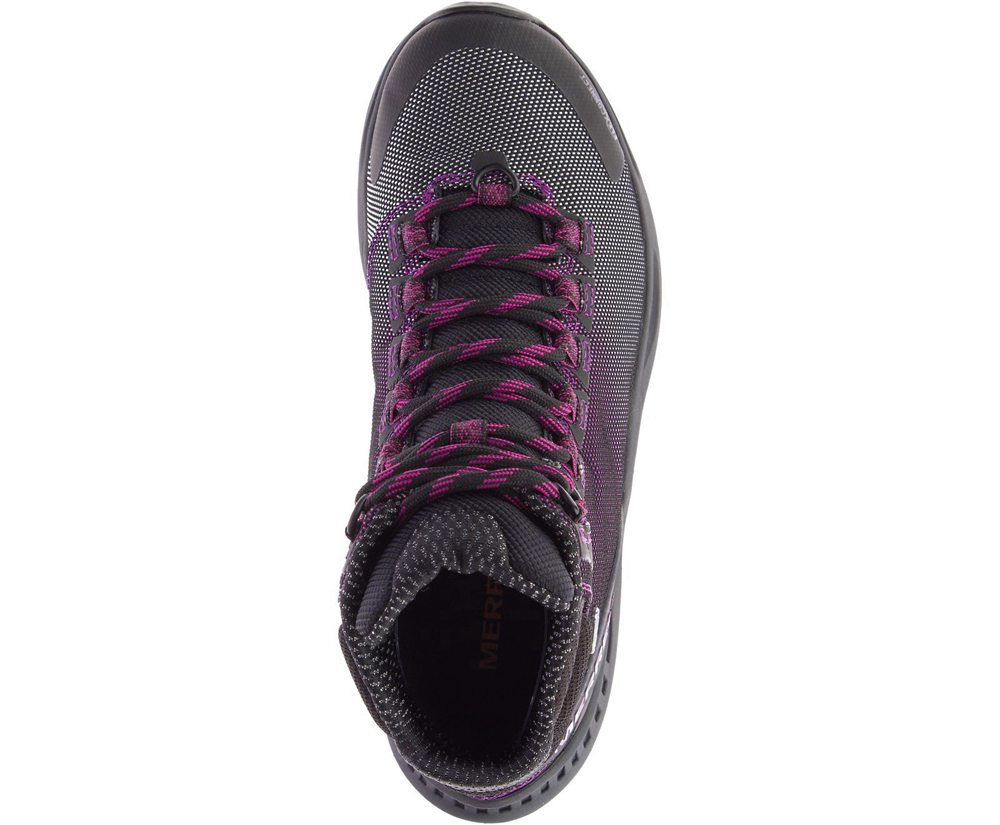 Merrell Boots Black/Purple - Thermo Cross 2 Mid Waterproof - Womens 31SODGZVH